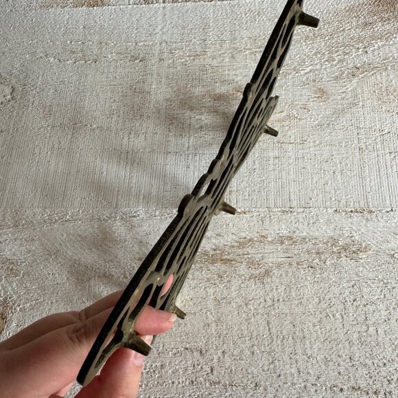 Vintage Brass Butterfly Hot Plate Trivet - Picture 9 of 10